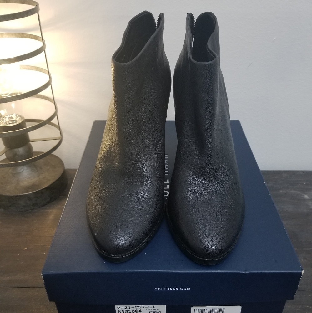Cole Haan Dey Black Heeled Ankle Boot
